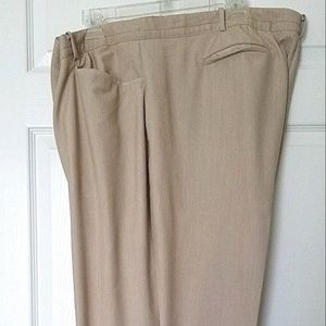 LANE BRYANT Size 28 Beige Natural Dress Pants